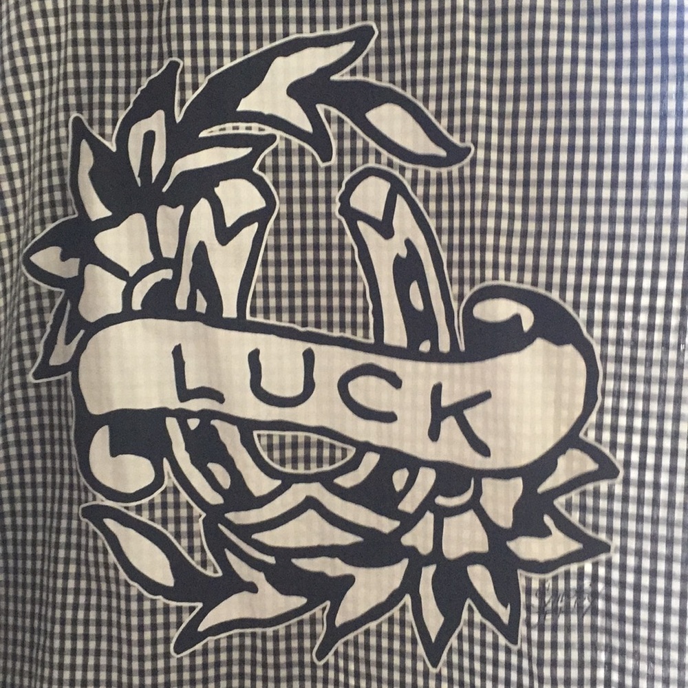 Authentic Sailor Jerry buttondown shirt size L.